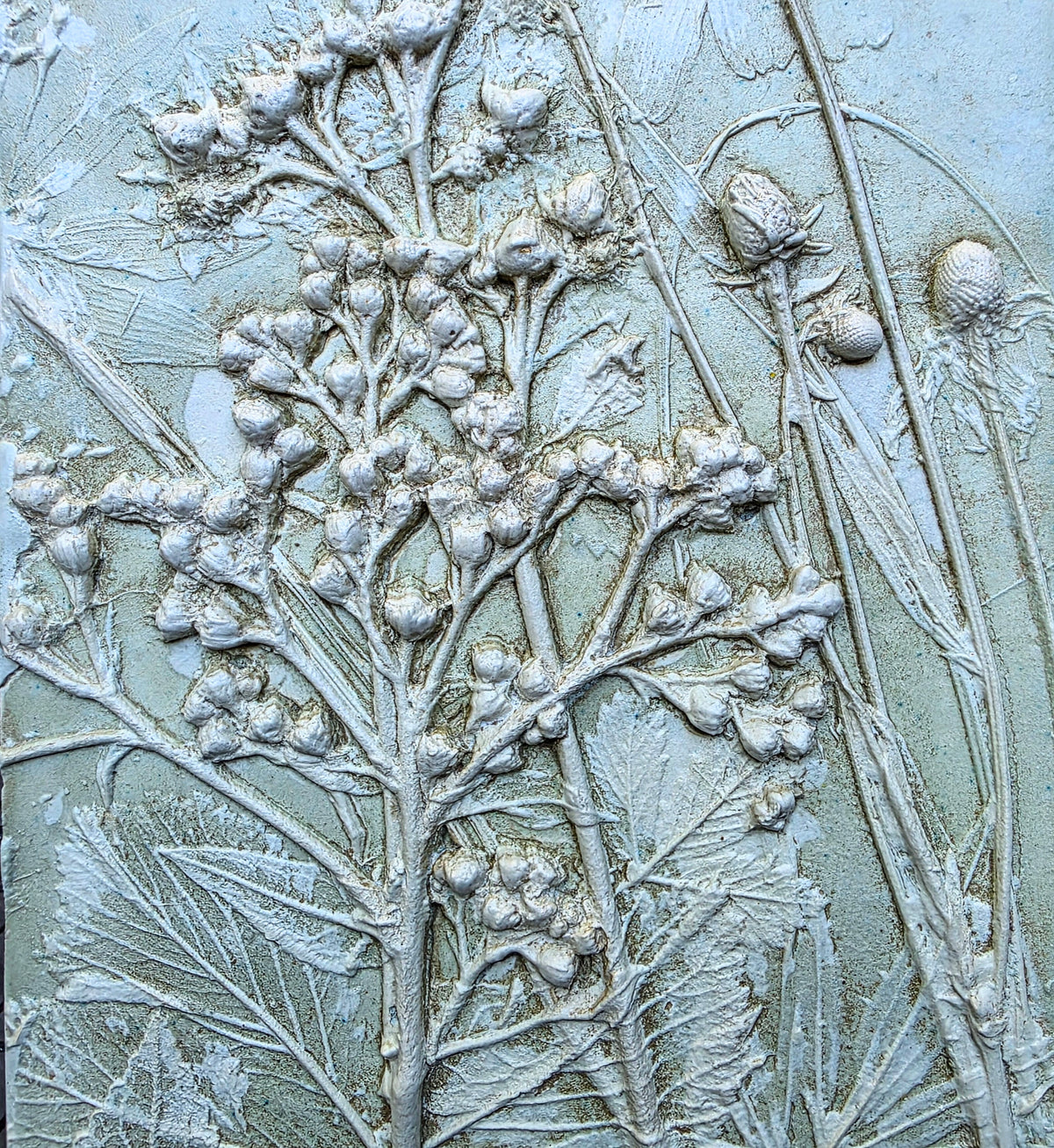 Yellow Coneflower, Wild Quinine & Prairie Cinquefoil Bas Relief