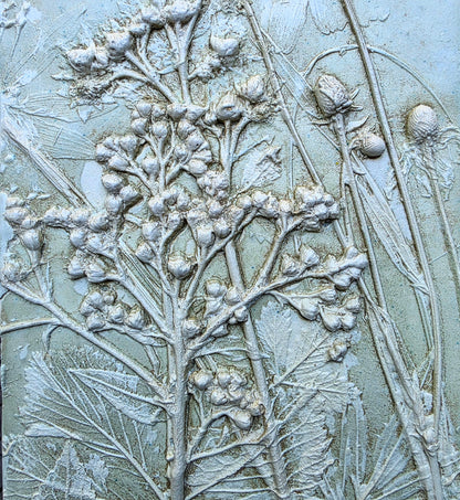 Yellow Coneflower, Wild Quinine & Prairie Cinquefoil Bas Relief