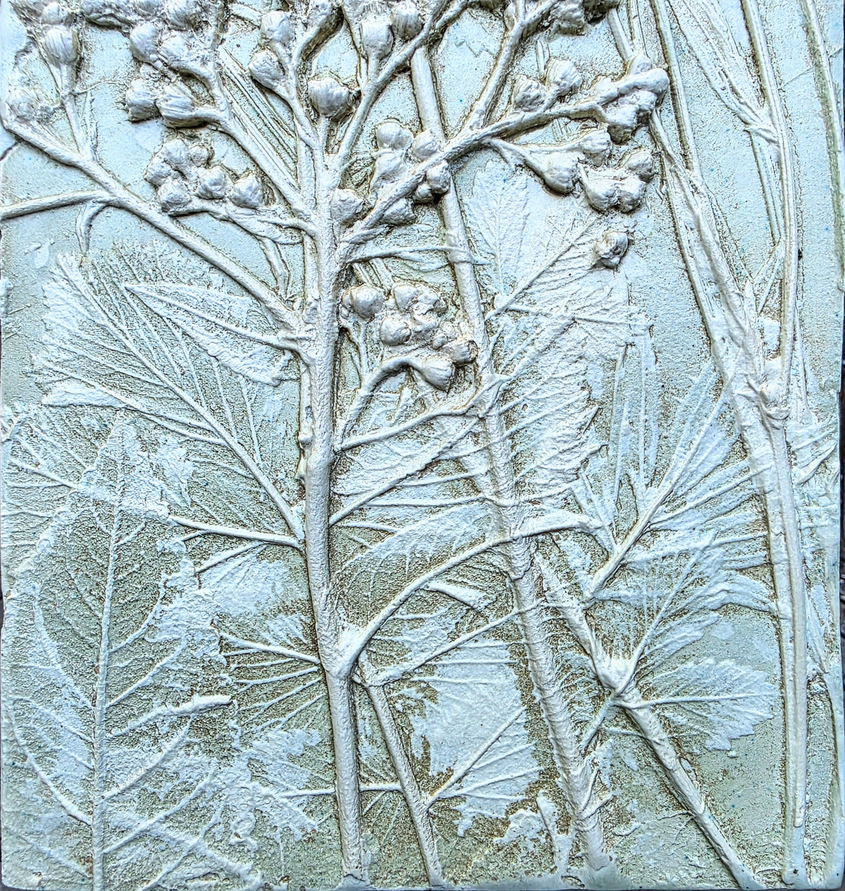 Yellow Coneflower, Wild Quinine & Prairie Cinquefoil Bas Relief