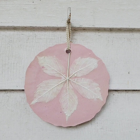 Plaster Botanical Bas Relief Artwork