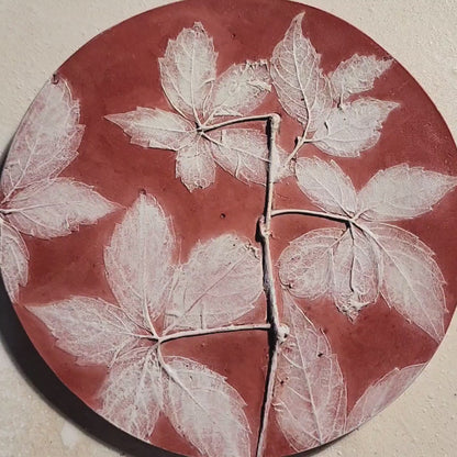 Botanical Bas Relief Plaster Cast