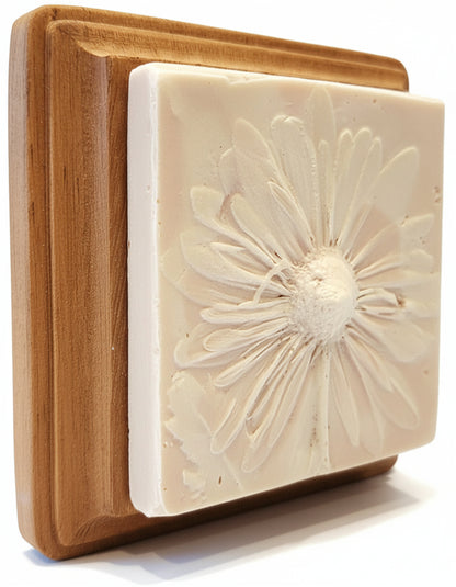 Plaster Botanical Bas Relief Artwork