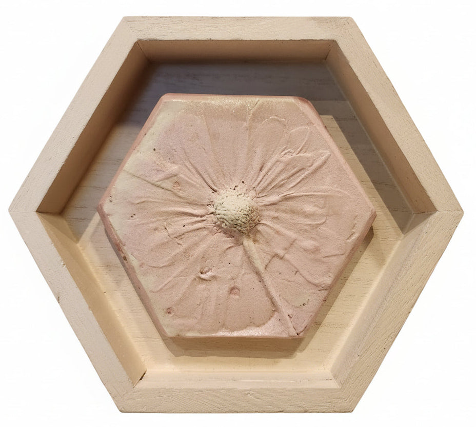 Plaster Botanical Bas Relief Artwork