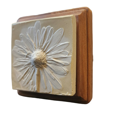 Plaster Botanical Bas Relief Artwork