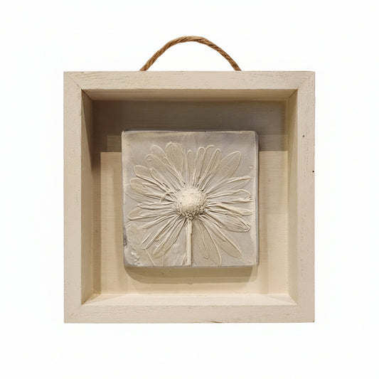 Plaster Botanical Bas Relief Artwork