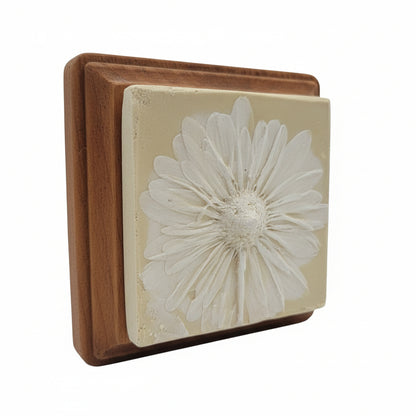 Plaster Botanical Bas Relief Artwork