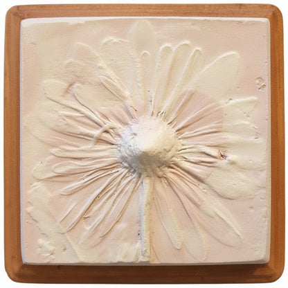Plaster Botanical Bas Relief Artwork