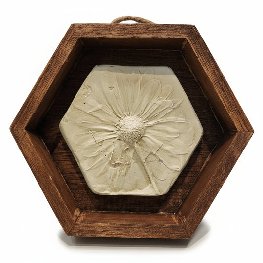 Plaster Botanical Bas Relief Artwork