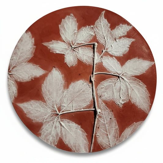 Botanical Bas Relief Plaster Cast